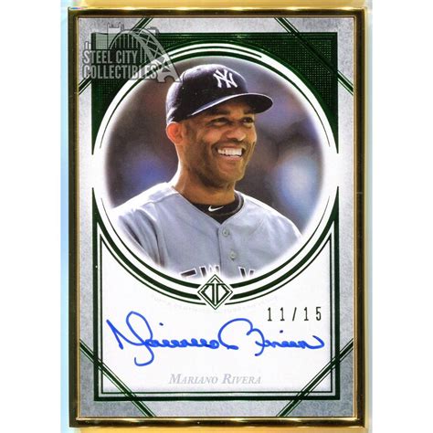 mariano rivera autographed baseball card|More.